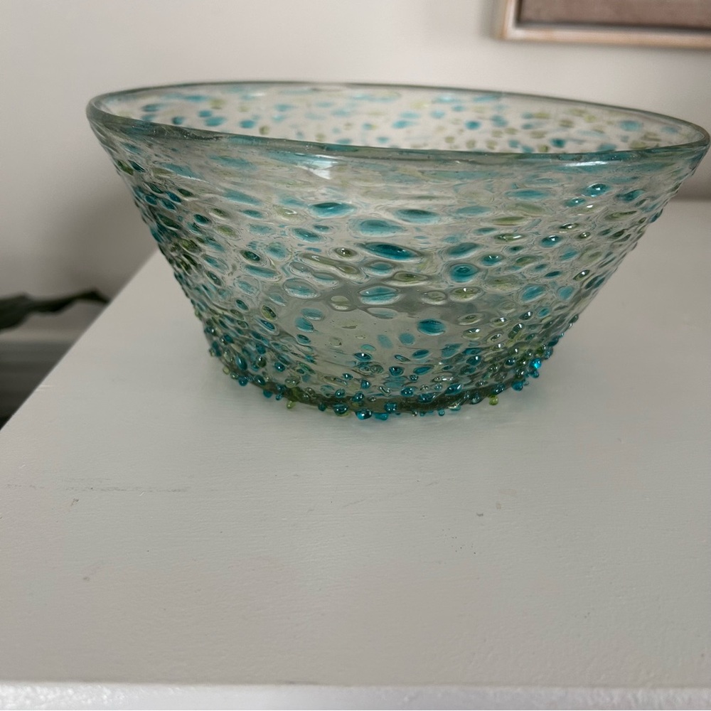 Mariposa Vintage Handcrafted Glass Bowl
